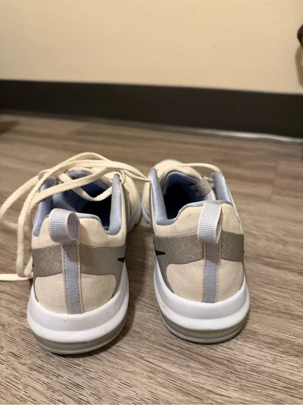 Nike Women's Cream and Gray Training Shoes